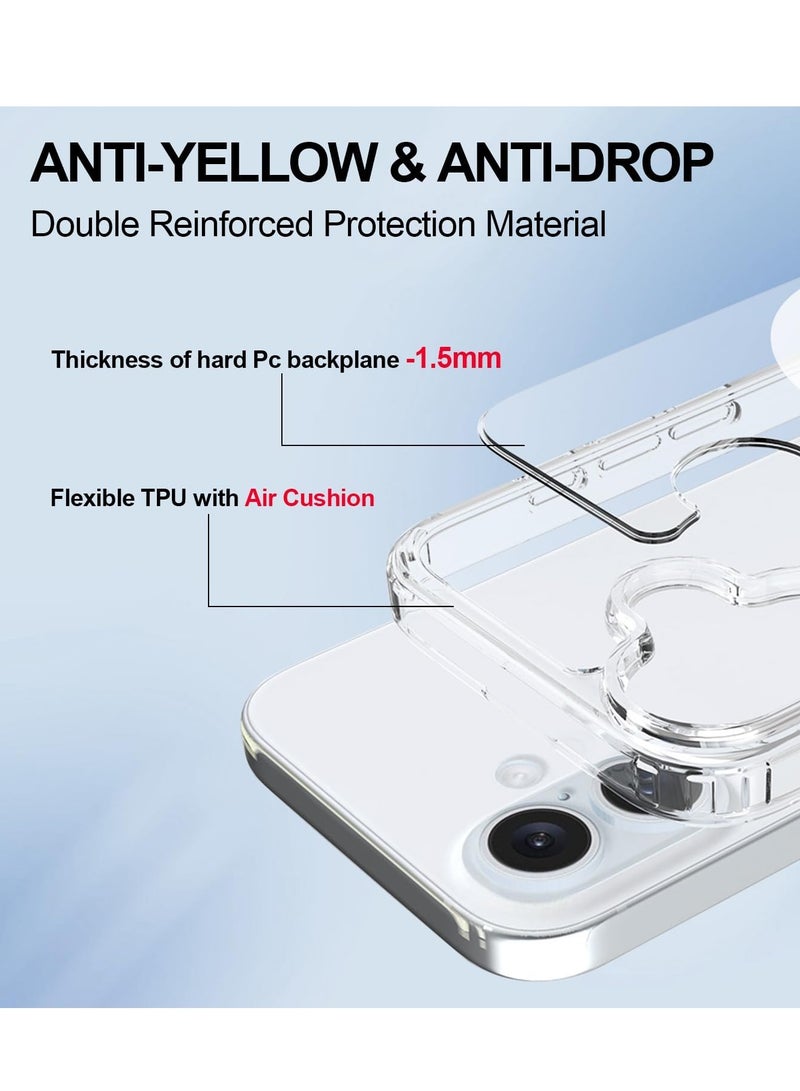 iPhone 16 Case Cover 6.1 inch Clear Magsafe Shockproof Anti-Scratch Slim Thin Magnetic Case for Apple iPhone 16 - Image 3