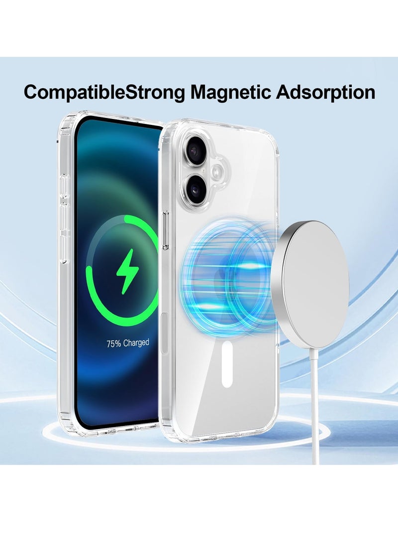 iPhone 16 Case Cover 6.1 inch Clear Magsafe Shockproof Anti-Scratch Slim Thin Magnetic Case for Apple iPhone 16 - Image 4