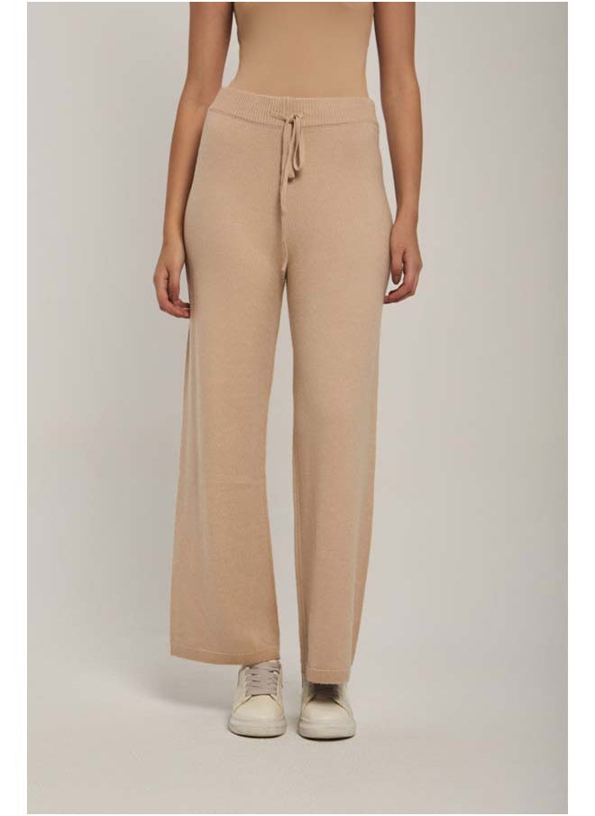 Dare - Fancy Wide Leg Flat Knit Pants - Image 1