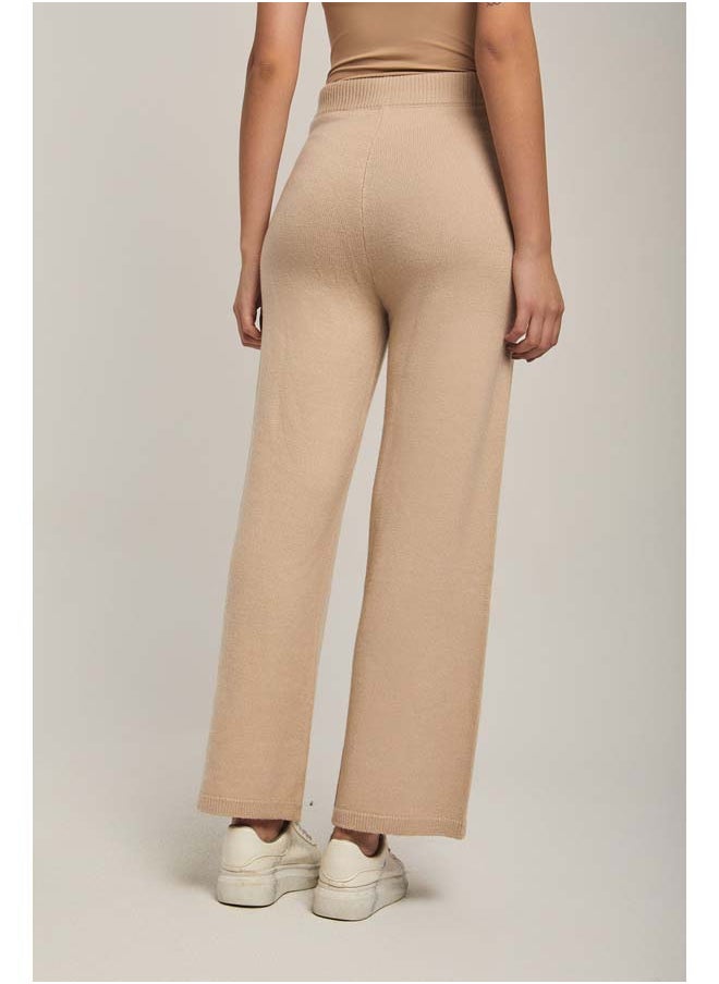 Dare - Fancy Wide Leg Flat Knit Pants - Image 1