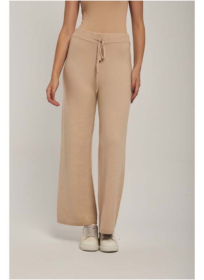 Dare - Fancy Wide Leg Flat Knit Pants - Image 1