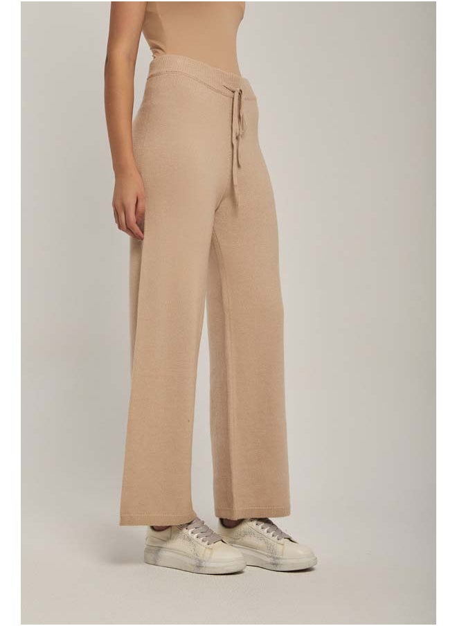 Dare - Fancy Wide Leg Flat Knit Pants - Image 1