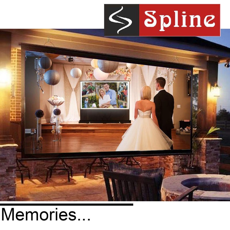 Spline 1:1 Aspect Ratio Map Type Projector Screen Support Ultra HD, 3D, 4K (4 Feet x 4 Feet, 1:1 Format) - Image 2