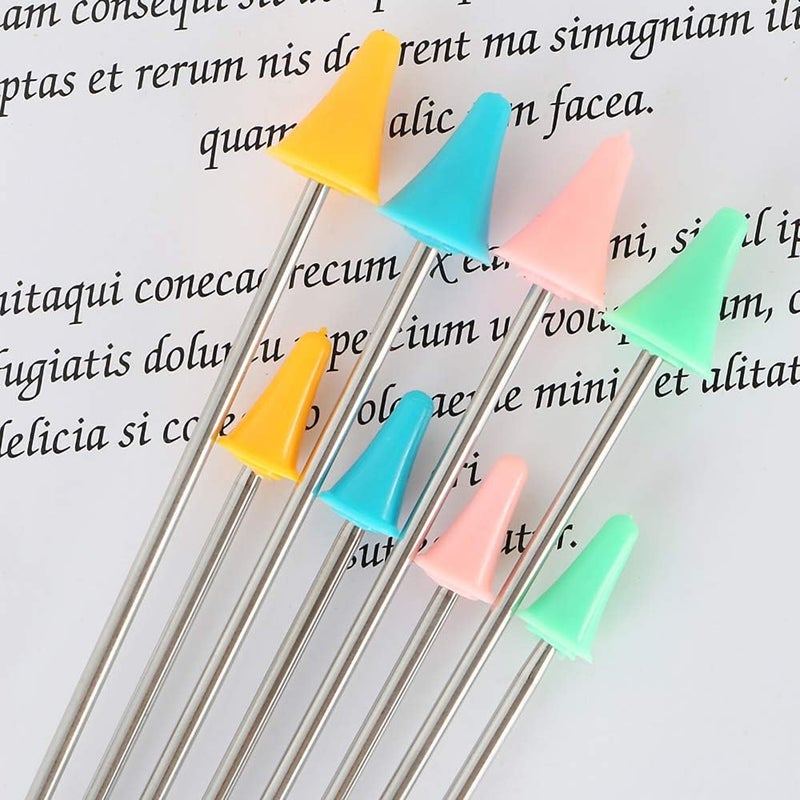 HiMo 30 Pcs Colorful Knit Knitting Needles Point Protectors 2 Sizes Needle Tip Stoppers for Knitting Craft,Quilting, DIY Art and Sewing - Image 2