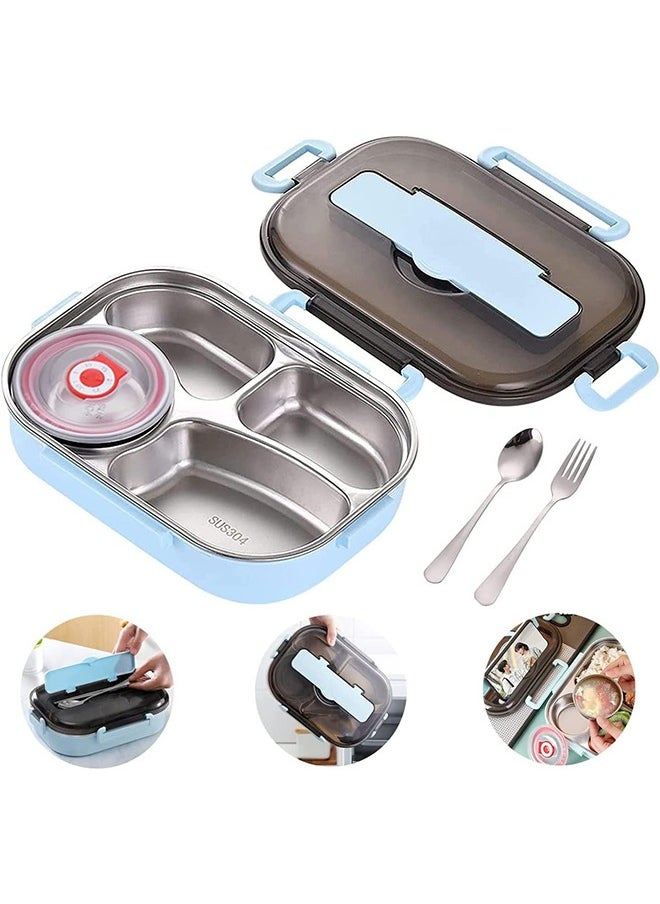 CityRiya-Long - Bento Box Lunch Box with Soup Bowl Thermal Insulation 304 Stainless Steel Bento Lunch Box with Lunch Bag 1500m Bento Box for Microwave, Dishwasher - Image 1