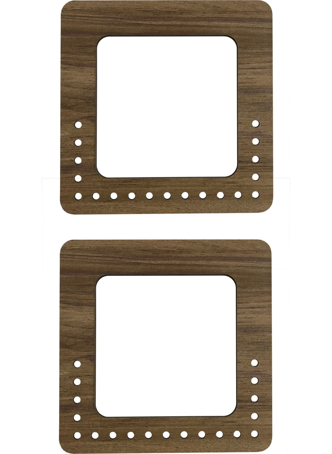 Ala Depo Wooden Bag Handle Square Model 15X15CM 3mm MDF Beech (3 Pairs)  - Image 2