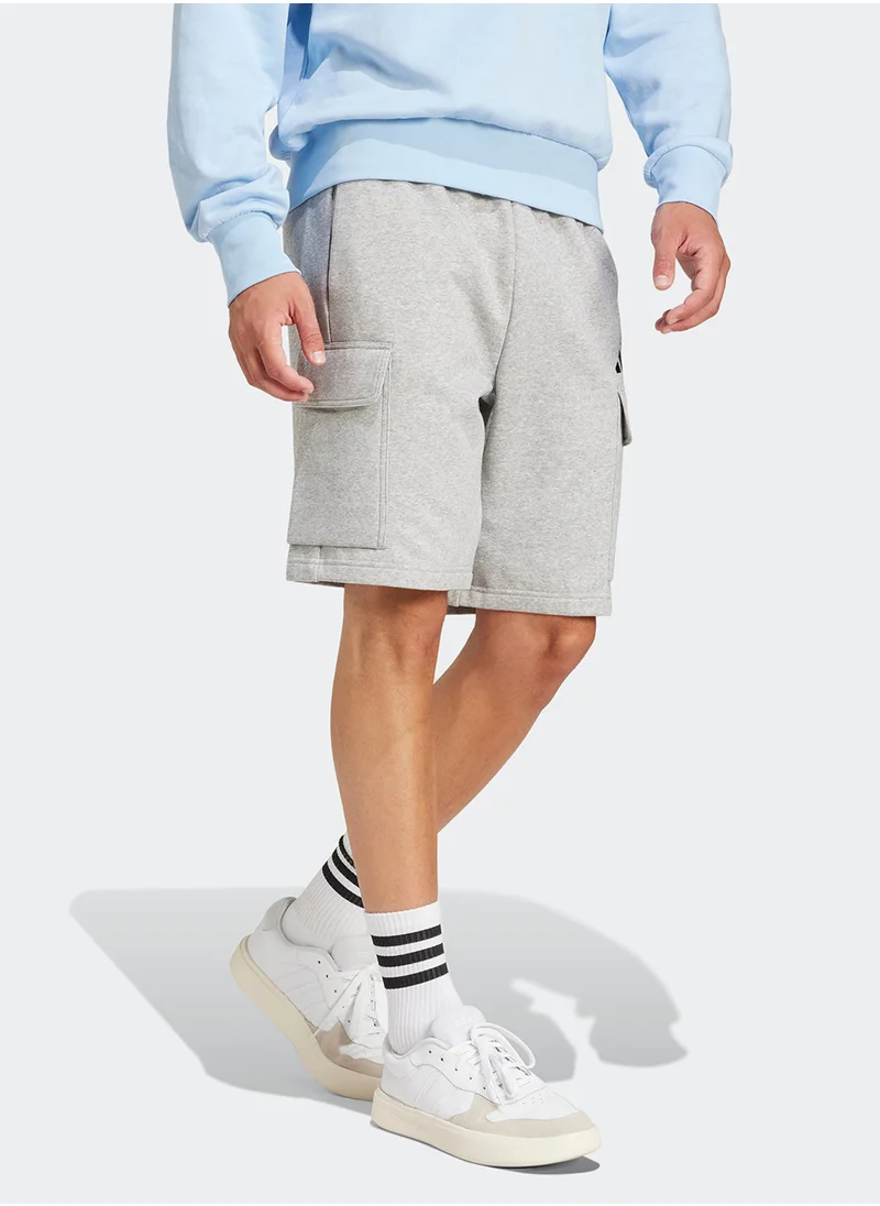 Adidas Essential Feel Cozy Fleece Cargo Shorts