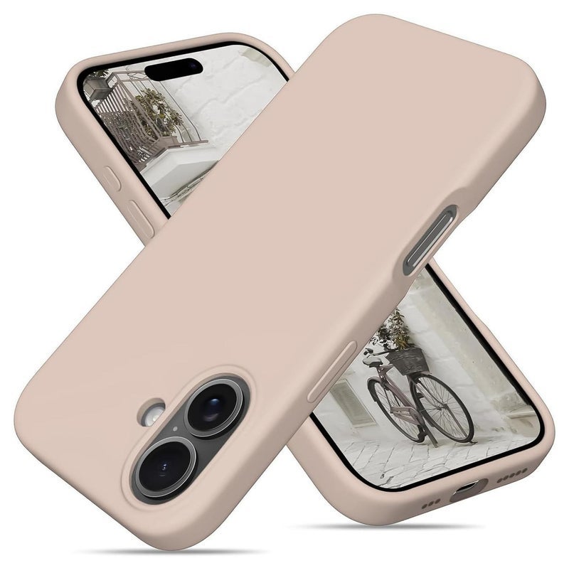 ten.tech CompatibleCompatible with iPhone 16 Plus Case 6.7, Slim Liquid Silicone 3 Layers Full Covered Soft Gel Rubber Phone Case Protective Cover 6.7 Inch, Chalk Pink Send with iPhone 16 Plus Case 6.7, Slim Liquid Silicone 3 Layers Full Covered Soft Gel Rubber Phone Case Protective Cover 6.7 Inch, Chalk Pink - Image 1