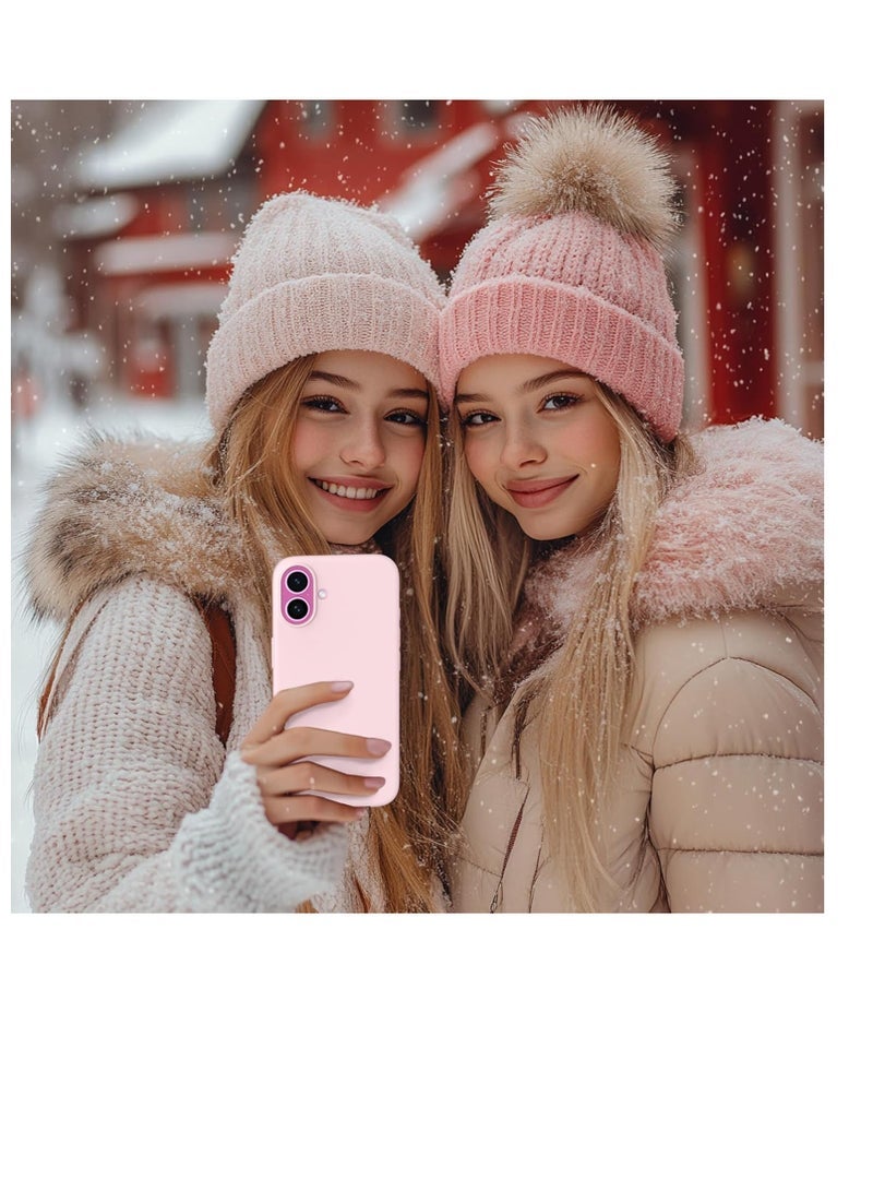ten.tech CompatibleCompatible with iPhone 16 Plus Case 6.7, Slim Liquid Silicone 3 Layers Full Covered Soft Gel Rubber Phone Case Protective Cover 6.7 Inch, Chalk Pink Send with iPhone 16 Plus Case 6.7, Slim Liquid Silicone 3 Layers Full Covered Soft Gel Rubber Phone Case Protective Cover 6.7 Inch, Chalk Pink - Image 3