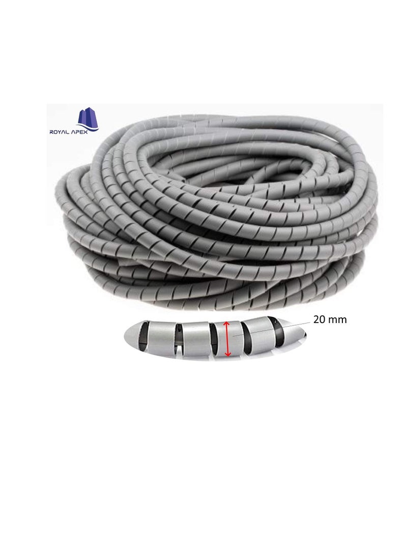 High Quality HD Spiral Wire Wrap Tube PC Cable Management For Computer Car Wire Cover Sleeve (20 mm)  - Image 2