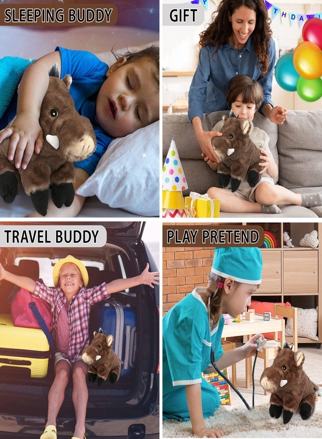 Puzzled DolliBu Plush Wild Boar Stuffed Animal - Soft Huggable Wild Boar, Adorable Playtime Wild Boar Plush Toy, Cute Wild Life Cuddle Gifts for Kids & Adults - 7 Inches - Image 4