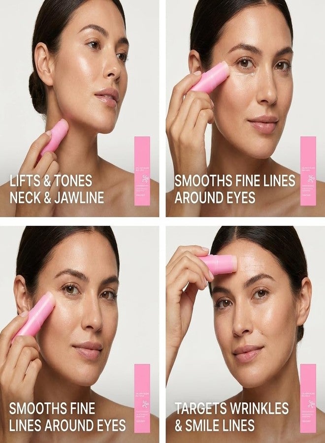 Yooyee Pink Collagen Volume Multi Balm Stick, Firming and Moisturizing, Brightening Skin Tone for Eye Area, Neck & Forehead | 0.35 OZ - Image 4