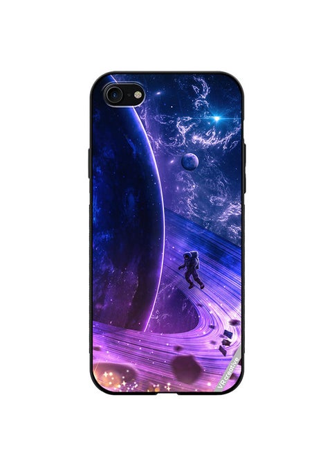 Protective Case Cover For Apple iPhone 7/8/SE 2020 Galaxy Space Digital Design Multicolour