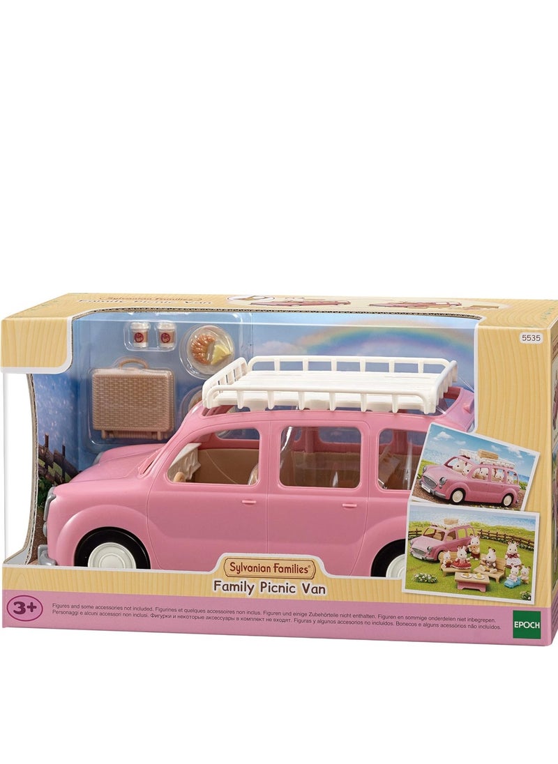 Sylvanian Families - Family Picnic Van Playset - Doll Family Picnic Set with Van and Outdoor Accessories - Image 1