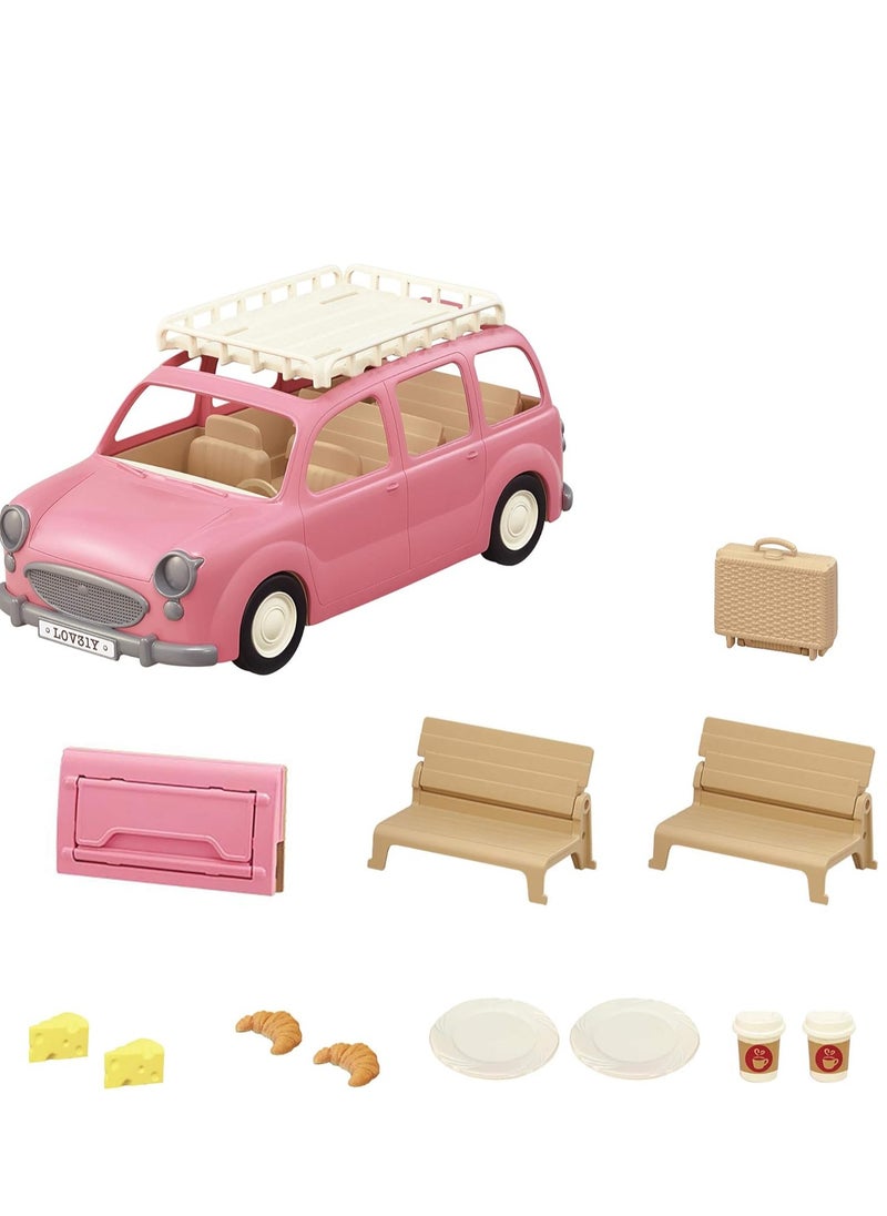 Sylvanian Families - Family Picnic Van Playset - Doll Family Picnic Set with Van and Outdoor Accessories - Image 1