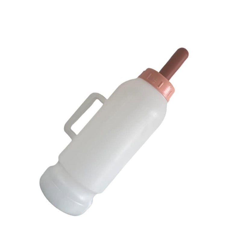 Bethlehem Heavy Duty Calf Milk Feeding Bottle with Food Grade Nipple 2 Litre | Durable Plastic Feeding Bottle for Calves, Lambs, Goats | Easy to Clean & Long-Lasting - Image 1