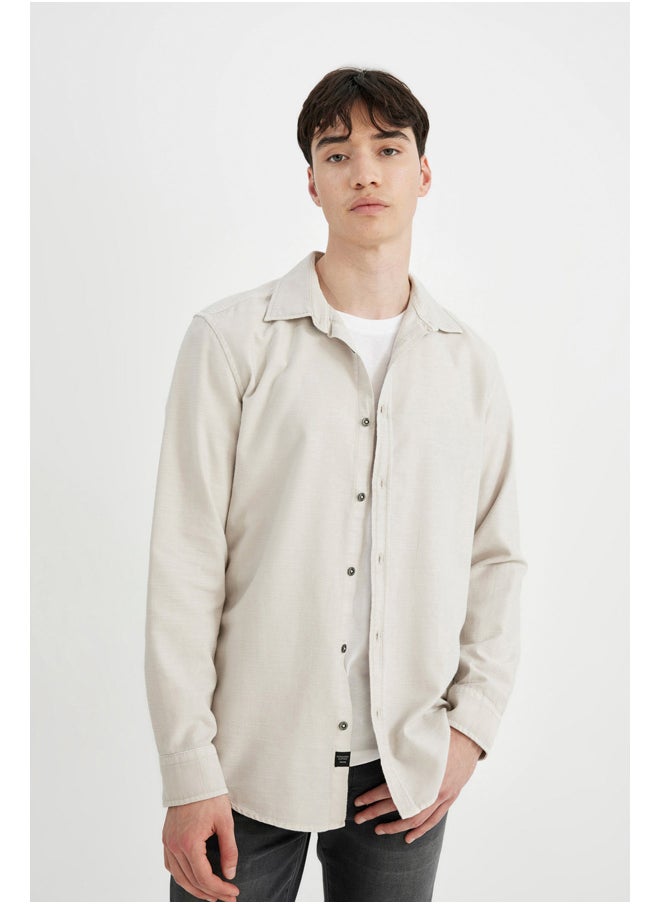 DeFacto Man Woven Slim Fit Long Sleeve Shirt  - Image 5