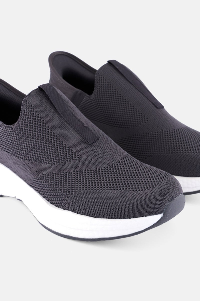 RBX Men Slip On Training Shoes, Grey - Image 3