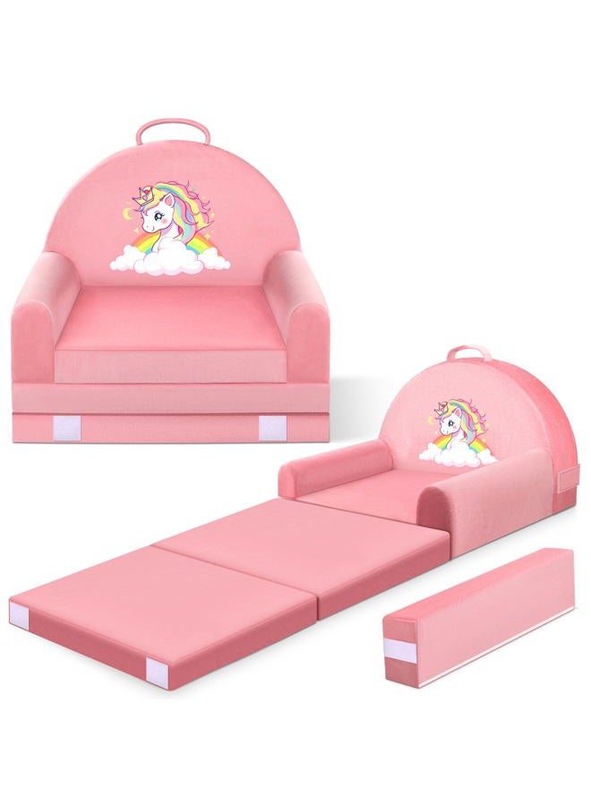 ORWIPO Pink Unicorn Kids' Sofas - Image 1