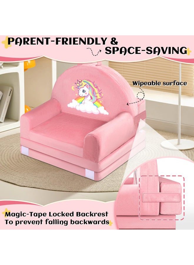 ORWIPO Pink Unicorn Kids' Sofas - Image 4