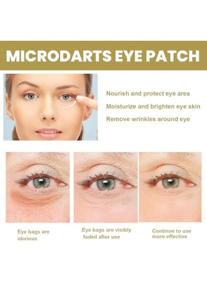 EELHOE MICRODARTS EYE PATCH Microneedle Eye Patches for Dark Circles and Puffy Eyes, Anti-Wrinkle Under Eye Treatment with Deep Hydration and Brightening, Day and Night Use for All Skin Types - Image 3