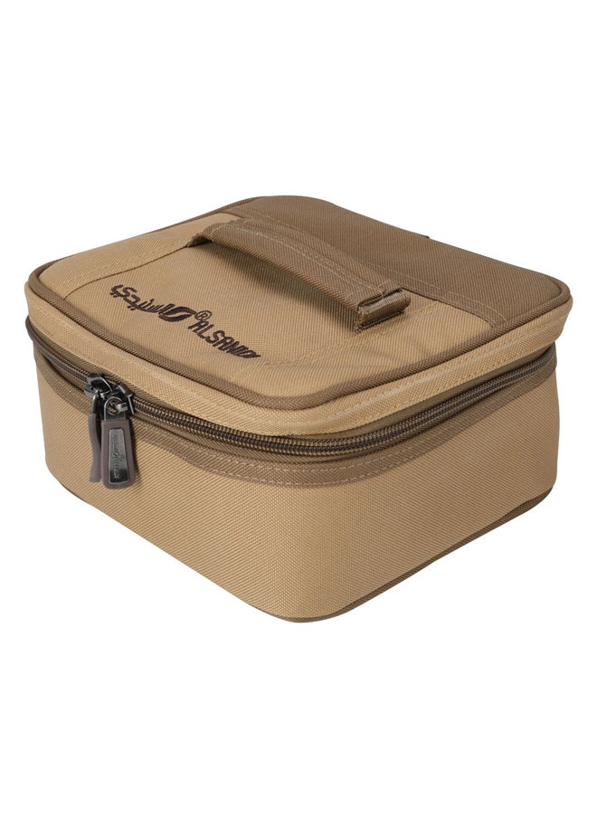 AL SANIDI Cups and Mugs Bag for trips, Tea cups Bag, Kaki, Size 21*18*10Cm  - Image 1
