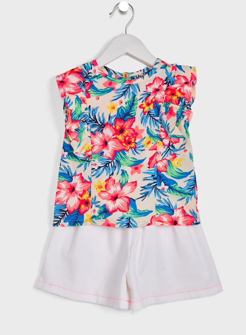 Nautinati Printed Top With Shorts