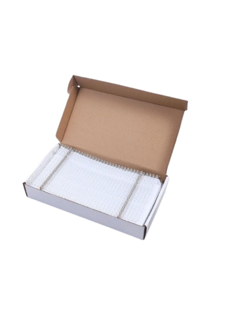 Terabyte RING BINDING WIRE 2:1 7.9MM (5/16") 23 LOOPS WHITE  - Image 1