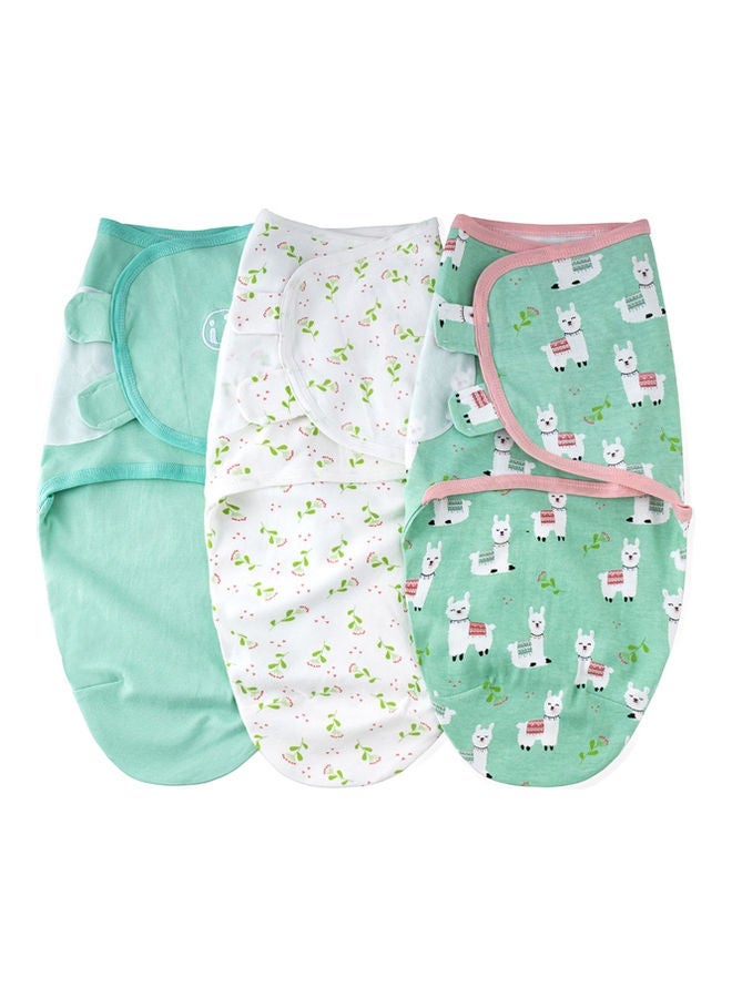 NIBEMINENT Pack Of 3 Printed Baby Swaddle - Image 2