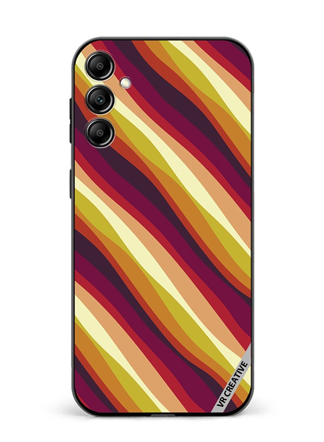 VR CREATIVE Protective Case Cover For Samsung Galaxy A55 Colorful With Curved Lines Pattern2 Design Multicolour - Image 1