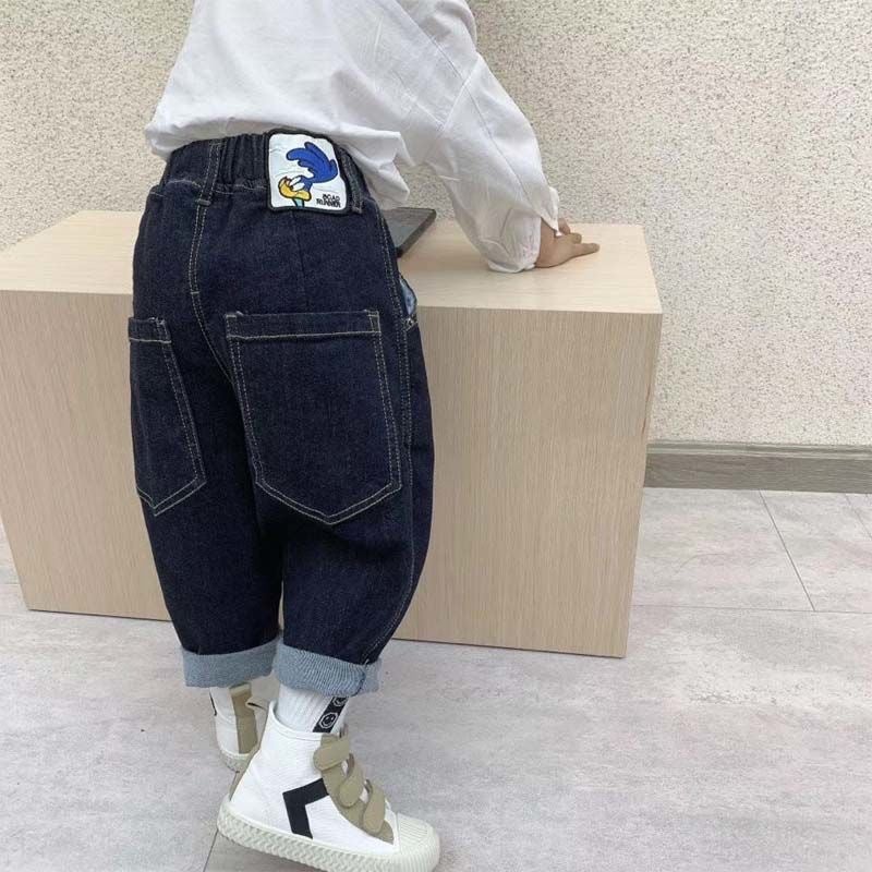 Boys' Jeans 2025 Collection, Loose Korean Style Trendy Casual Long Pants For Toddlers And Young Children - Image 4