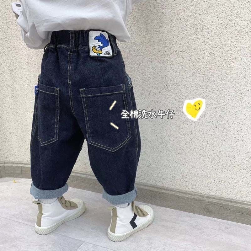 Boys' Jeans 2025 Collection, Loose Korean Style Trendy Casual Long Pants For Toddlers And Young Children - Image 2