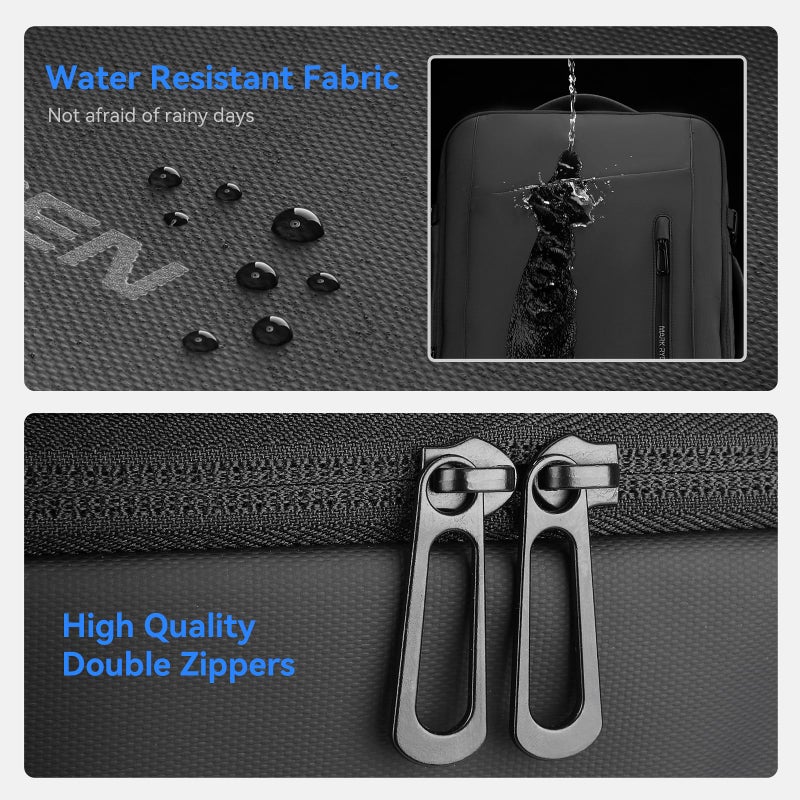 MARK RYDEN Travel Backpack for Men, 38L Airline Approved Carry on Backpack with 17.3 Inch Laptop Compartment and USB Charging Port, Waterproof Business Backpack Ideal for Traveling, Working - Image 5