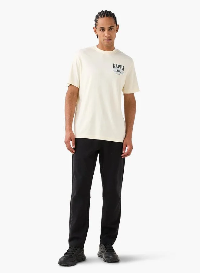 كابا تيشيرت كابا بطبعة شعار برقبة دائرية