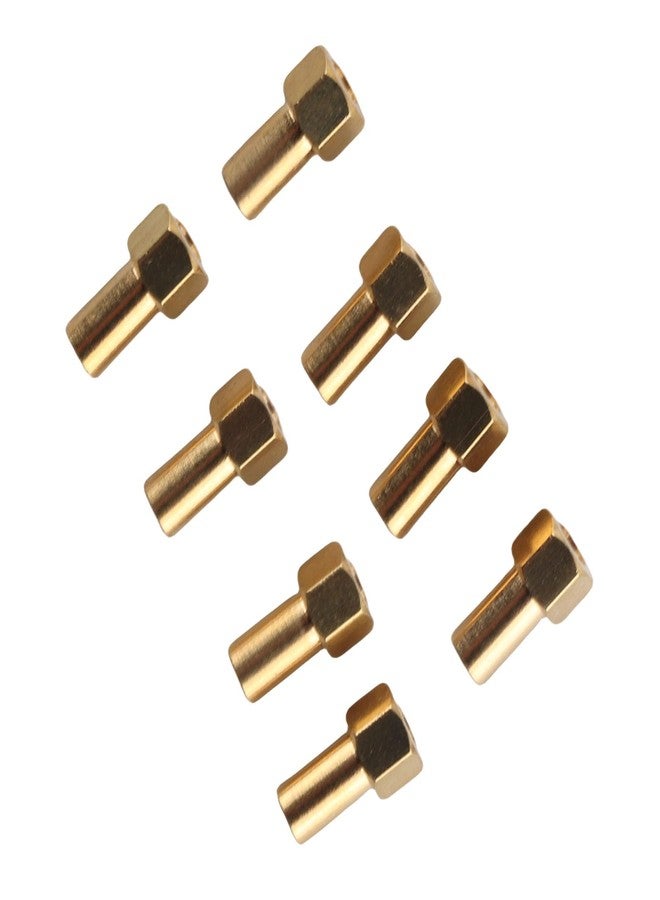 Pegau RC Nut, Brass 8Pcs Rust Resistant RC Nut for SCX24 (8mm) - Image 1