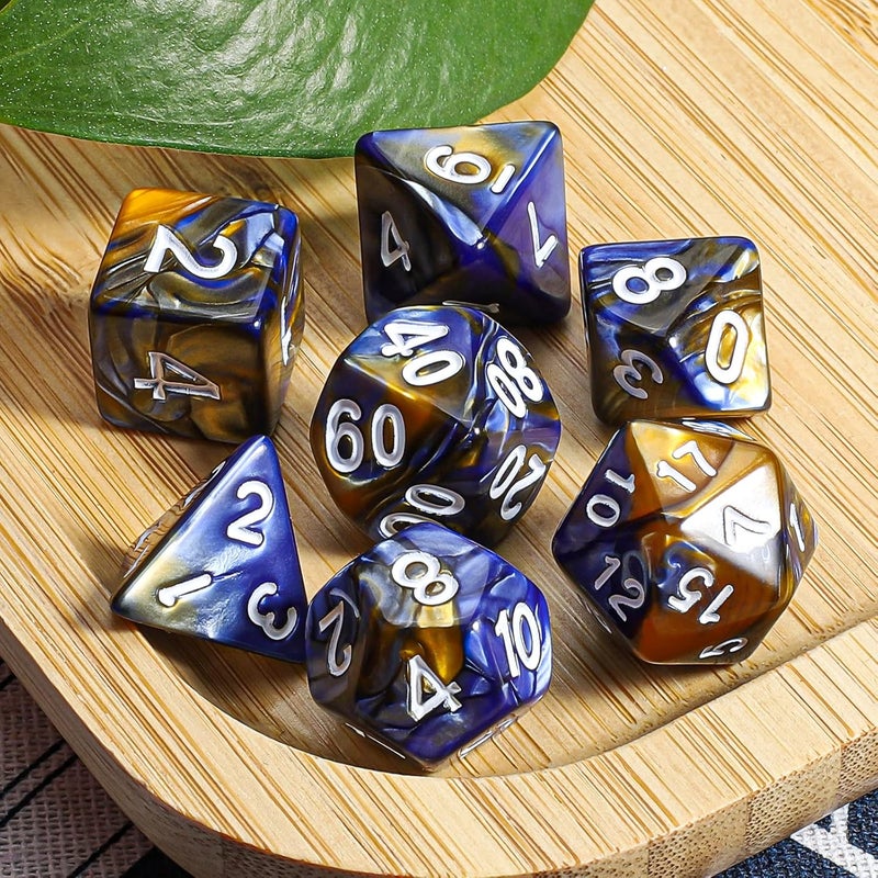 CiaraQ DND Polyhedral Dice Set with a Black Dice Bag for D&D RPG MTG Role Playing Table Games - Image 5