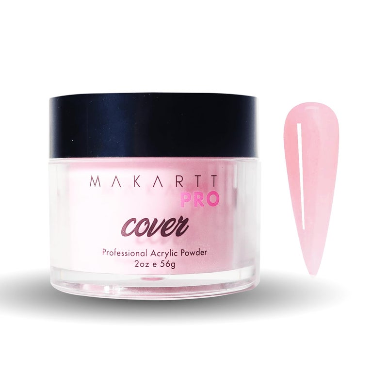 MakarttPro Acrylic Powder â€“ Durable, Long-Lasting, Easy-Apply Formula for Nail Extensions, Overlays, Sculpting & Nail Art â€“ 56g/2oz â€“ Rose Petal, Perfect for Pros and At-Home Use - Image 1
