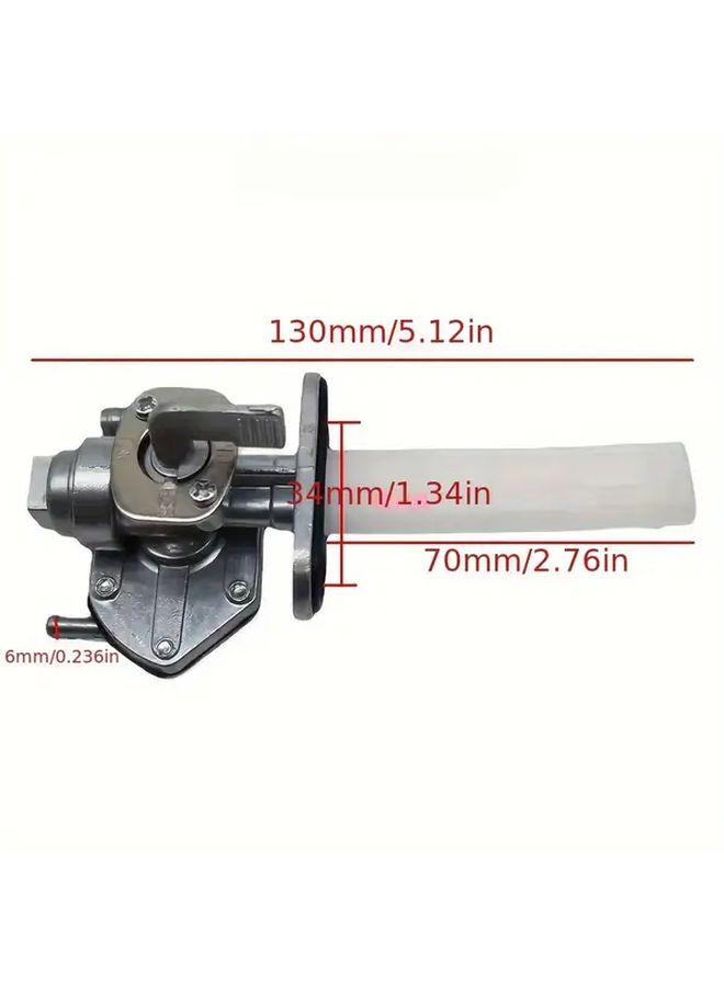 Titanium Motorcycle Fuel Tank Switch Valve Lever Operated Fuel Cut Off Valve Direct OEM Replacement Compatible With Kawasaki KZ650 KZ750 KZ1000 KZ1100 No Battery Required 51023 1260 - Image 2