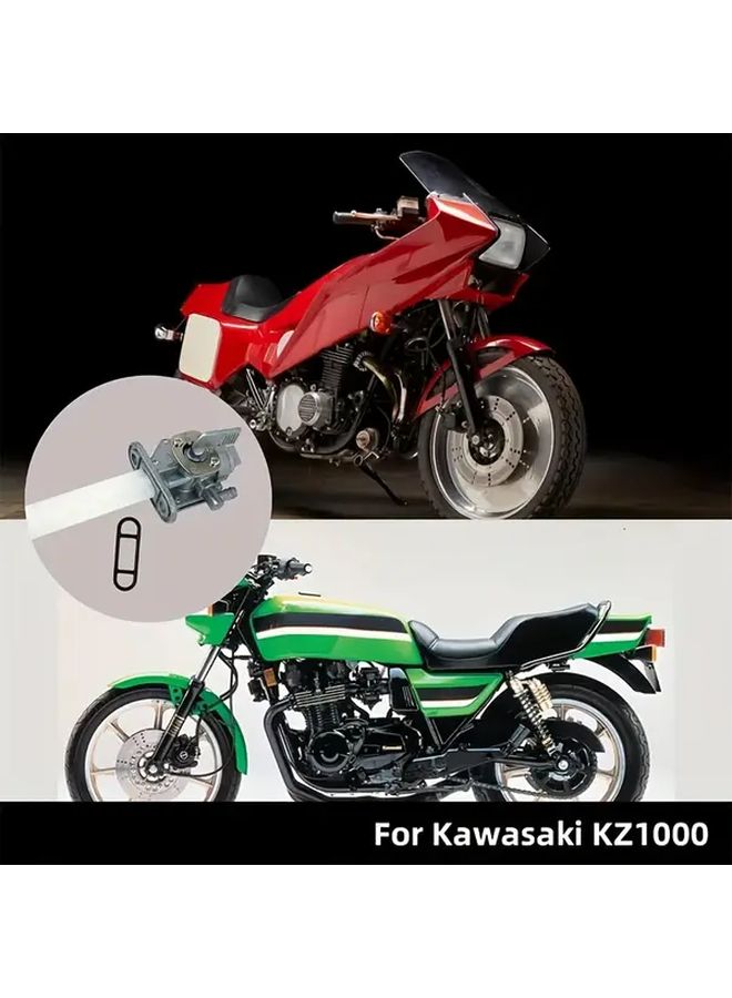 Titanium Motorcycle Fuel Tank Switch Valve Lever Operated Fuel Cut Off Valve Direct OEM Replacement Compatible With Kawasaki KZ650 KZ750 KZ1000 KZ1100 No Battery Required 51023 1260 - Image 3