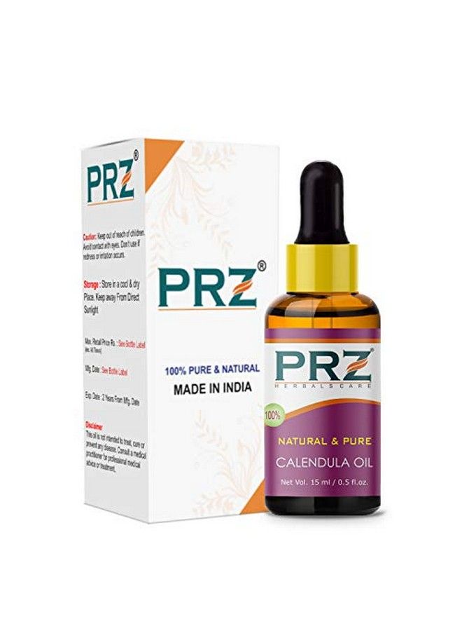 PRZ Calendula Essential Oil Pure l for Skin Care & Hair Care 15 ml - Image 1