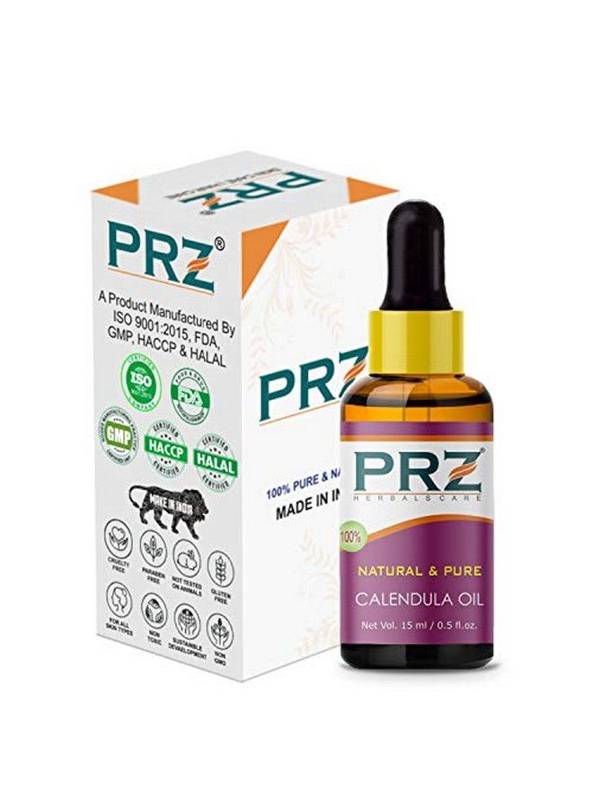PRZ Calendula Essential Oil Pure l for Skin Care & Hair Care 15 ml - Image 3