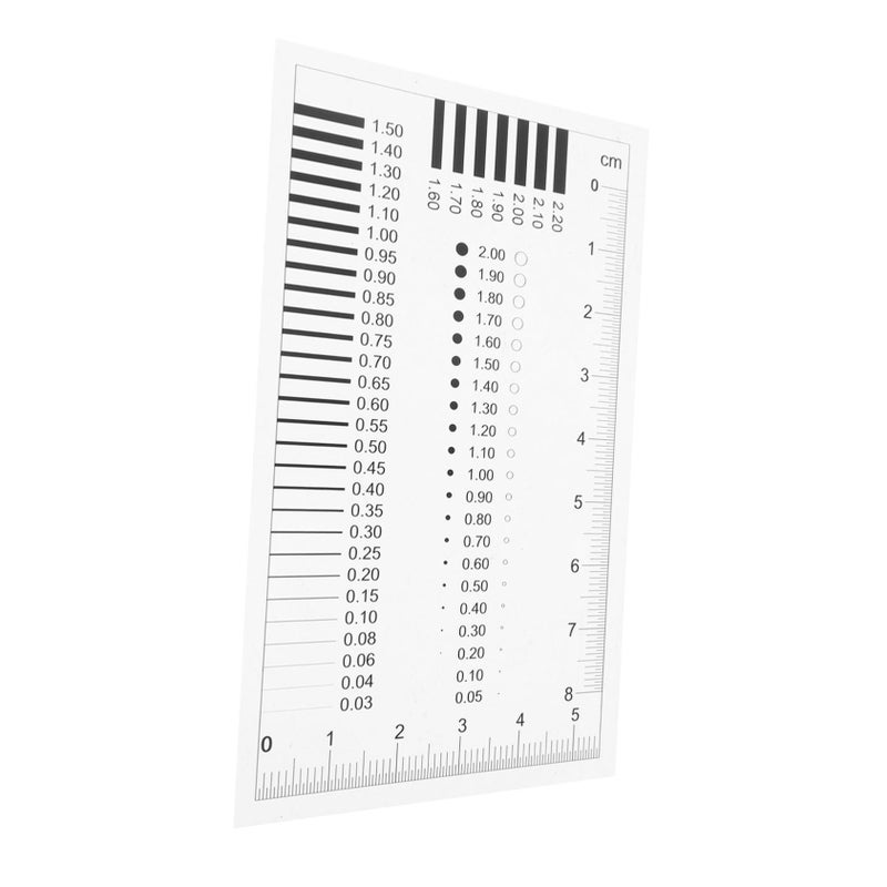CHILDWEET High Precision Ruler Plastic Measurement Tool For Diameter And Transparency Film Line Defect Analysis - Image 2