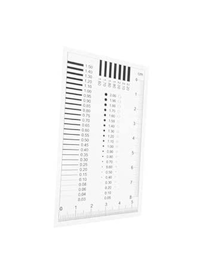 CHILDWEET High Precision Ruler Plastic Measurement Tool For Diameter And Transparency Film Line Defect Analysis - Image 1