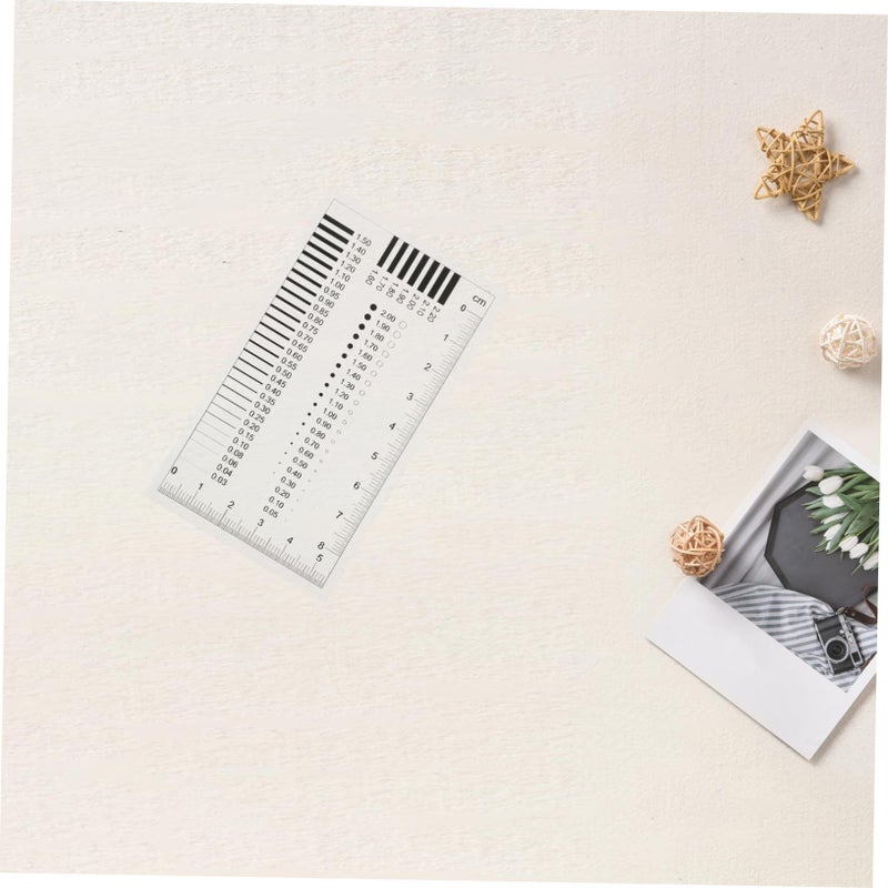 CHILDWEET High Precision Ruler Plastic Measurement Tool For Diameter And Transparency Film Line Defect Analysis - Image 5