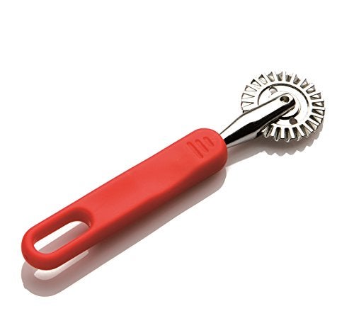 Tredoni 1.6" Pastry Wheel - Dough Stamp Cutter/Crimper, Pasta/Ravioli/Pie Maker, 4cm Stainless Steel Wheel, Easy-grip Handle, Multicolor - Image 1