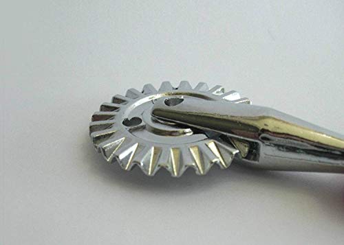 Tredoni 1.6" Pastry Wheel - Dough Stamp Cutter/Crimper, Pasta/Ravioli/Pie Maker, 4cm Stainless Steel Wheel, Easy-grip Handle, Multicolor - Image 5