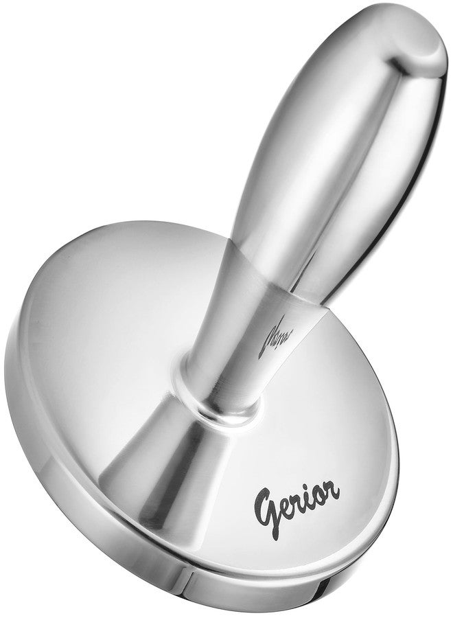 Gerior Meat Pounder Tenderizer - Solid Cast Stainless Steel Round Chicken Flattener Tool - Works Great As A Smash Burger Press - Dishwasher Safe - Image 1