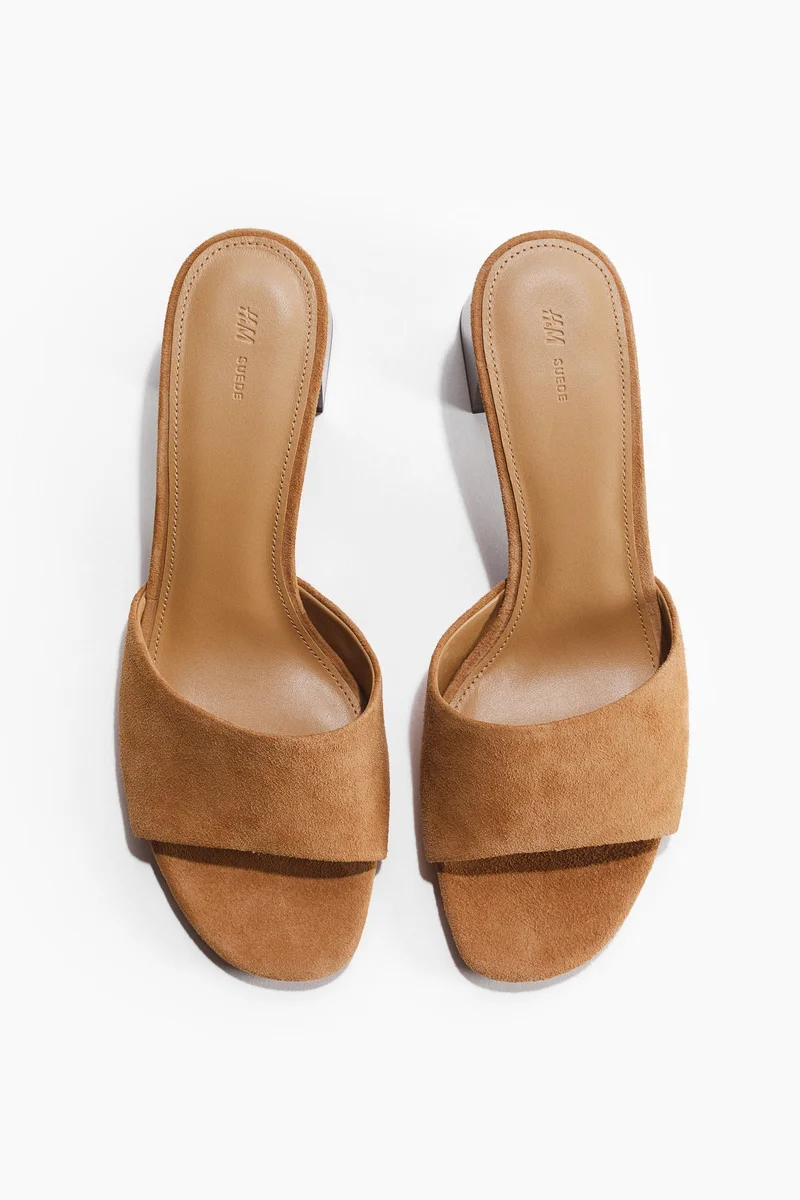 H&M Heeled suede sandals