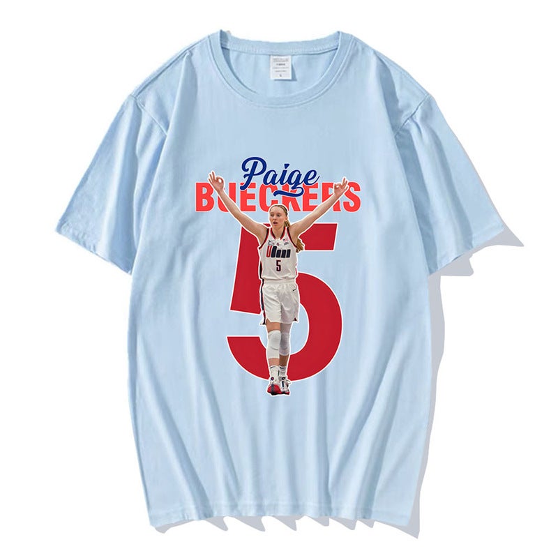 Paige Bueckers Number 5 T-Shirts Basketball Player Printing - Image 5