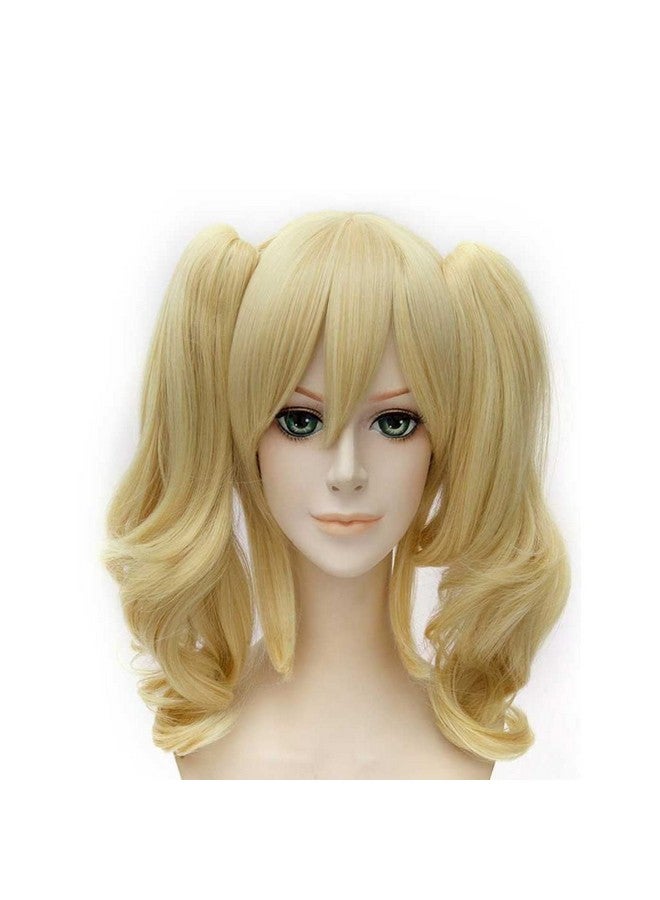 TSNOMORE Anime Cosplay Wigs for Women Blond Synthetic Wig with 2 Ponytails Halloween Costume Party Cosplay Wig - Image 1